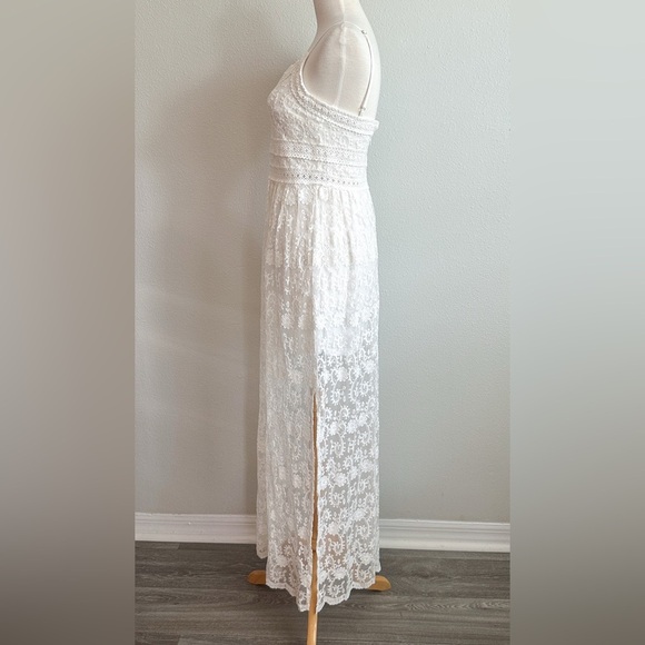 NWT Altar’d State Cami Strap White Lace Maxi Dress | Size XS Extra Smalll - Picture 6 of 7